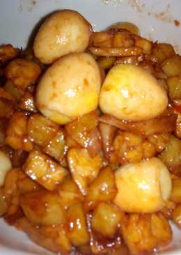 Kentang Jamur Telur Puyuh Saus Tiram Teriyaki