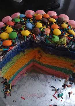 Rainbow Cake Kukus anti gagal