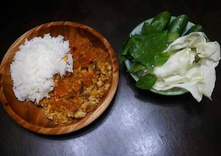 resep Tempe penyet lalapan sederhana