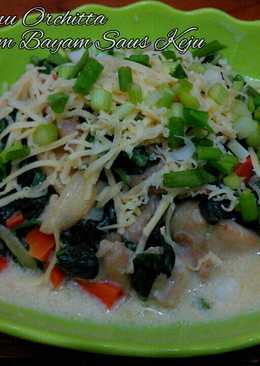 Ayam Bayam Saus Keju