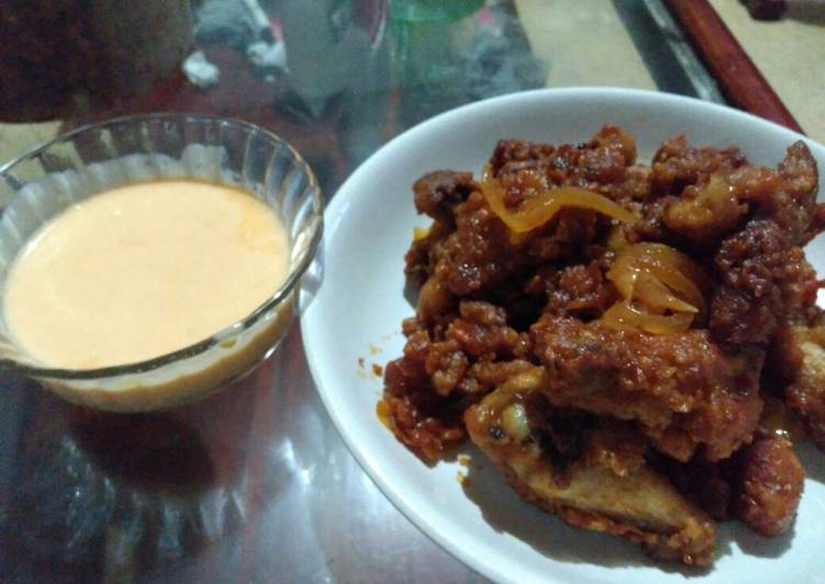 gambar untuk resep makanan Fire Wings & Saus Keju