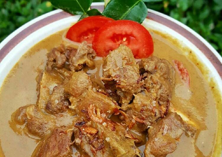 resep lengkap untuk Gulai kambing