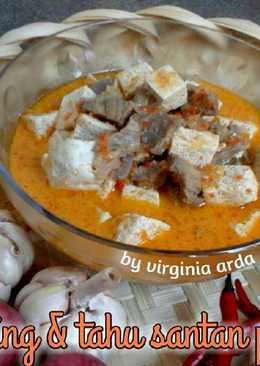 Daging dan Tahu Santan Pedas