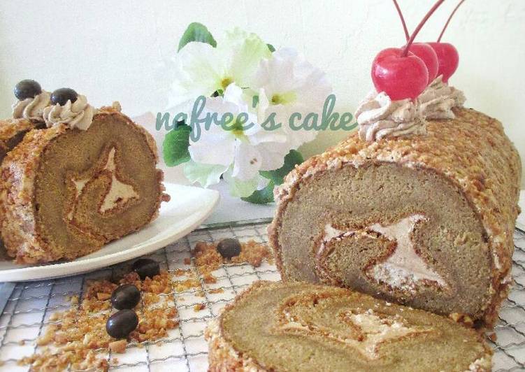 Resep Mocca nougat roll cake Karya Edvin Irfan