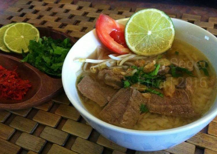 gambar untuk resep makanan Soto Seger Daging Sapi