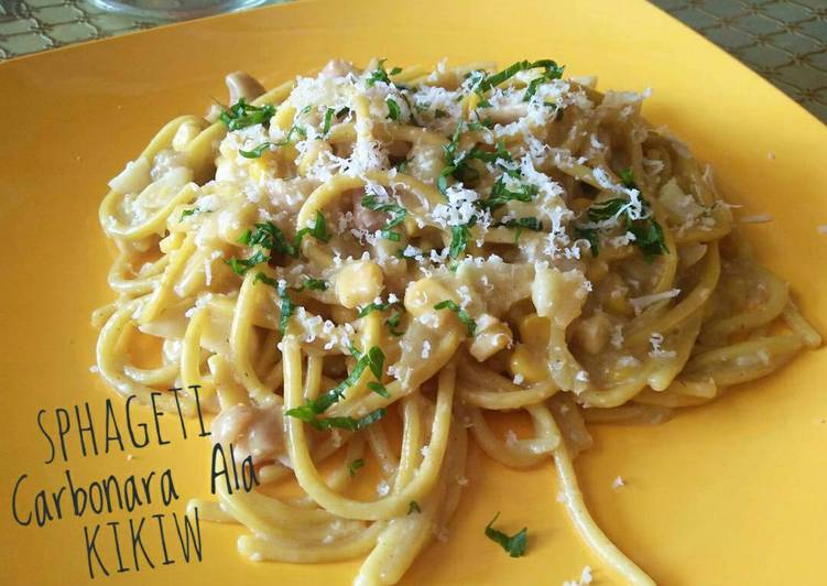 gambar untuk resep makanan Sphagetti Carbonara Ala Kikiw