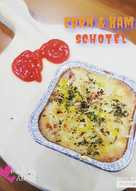 Cheesy corn & ham schotel