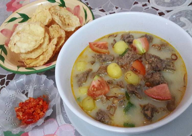 gambar untuk cara membuat Soto Betawi