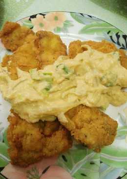 Fried Chicken with Salted Egg sauce