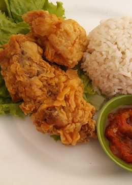 Ayam geprek sambal bawang