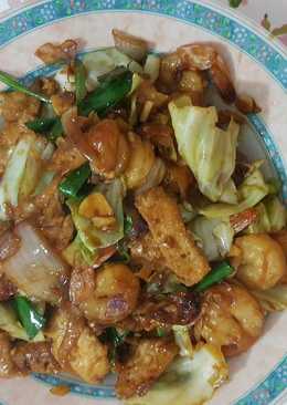 Tahu udang masak kecap