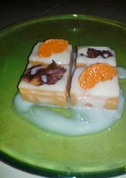 Pudding cake ubi kuning