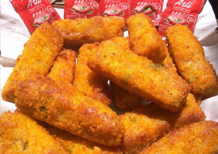 resep lengkap untuk Nuget Mi Jagung Kornet