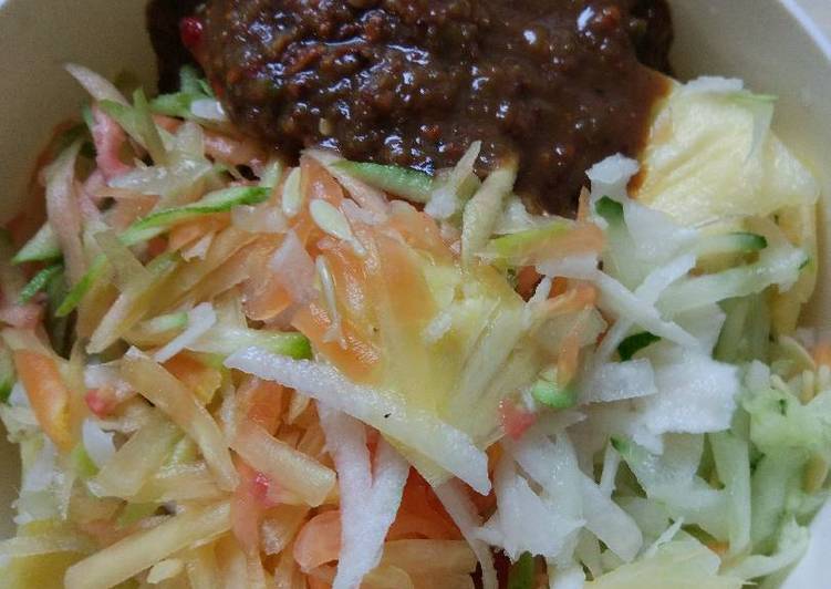 Resep Rujak manis serut Kiriman dari pu3pambudi