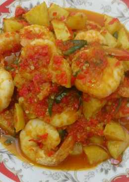 Sambel udang kentang ala rumahan