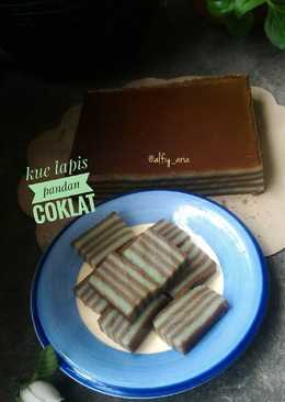 Kue lapis pandan coklat #PR_JajananDaerah