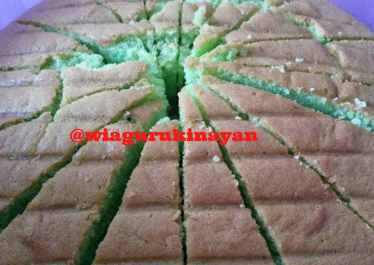 Resep Pandan butter cake By Wia Gurukinayan