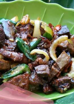 Daging paruh sapi goreng kecap