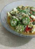 Tumis Okra Tahu Telur
