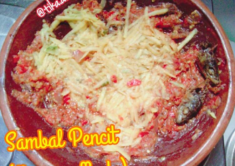 resep makanan Sambal Pencit (Mangga Muda) Ikan Klotok