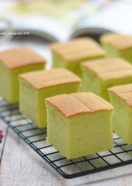 Pandan ogura cake