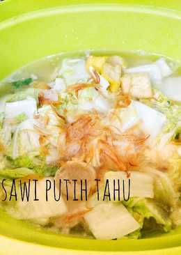 Tumis sawi putih tahu