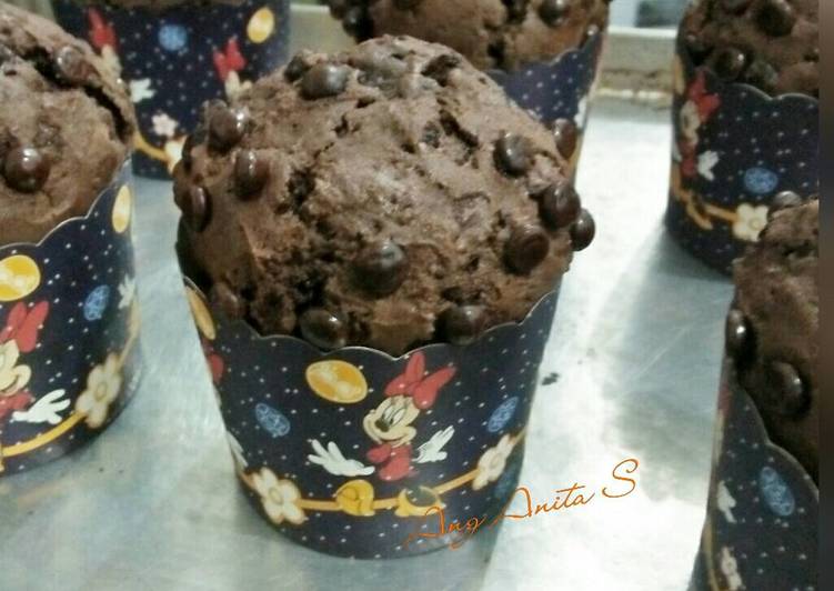 cara membuat Chocolate Muffin