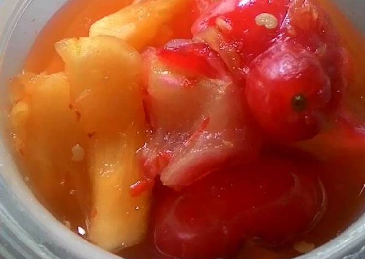 resep Asinan jambu nanas segar