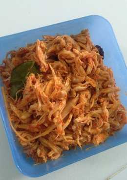 Ayam suwir pedas