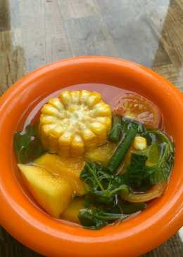 Sayur bening labu kuning muda