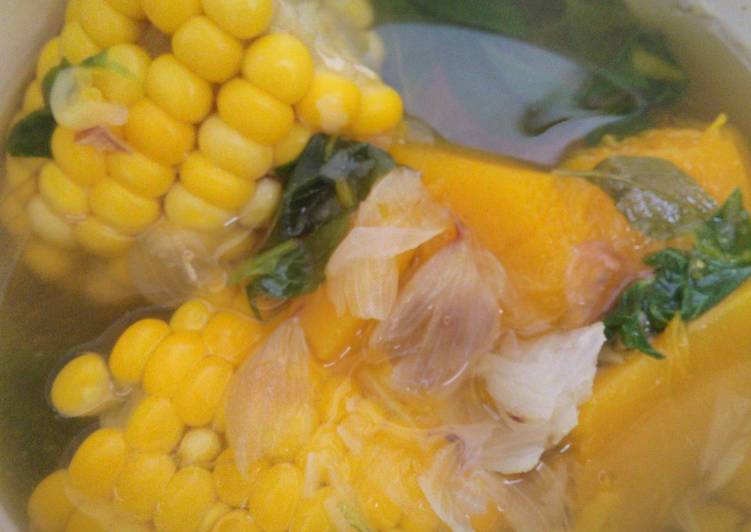 gambar untuk resep Sayur bening jagung waluh