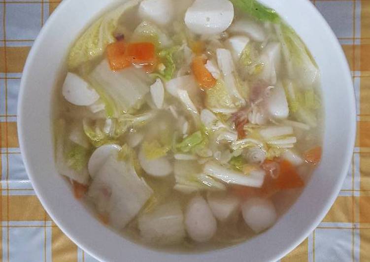 resep masakan Sup sawi putih segar