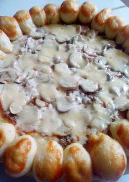 Pizza Jamur, Daging Cincang, Keju Mozarella Enak