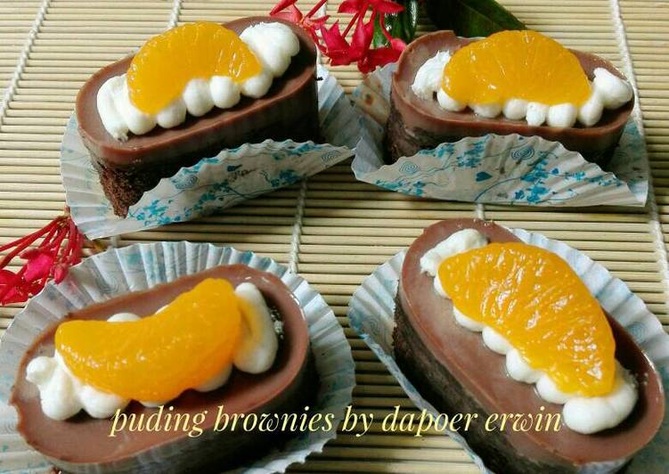 resep Puding brownies