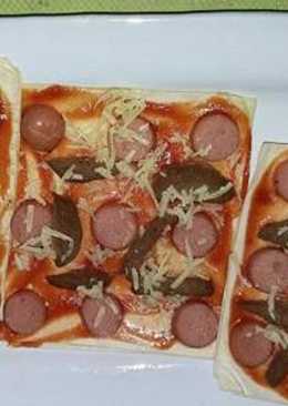 Pizza mini ala rumahan seada ada nya