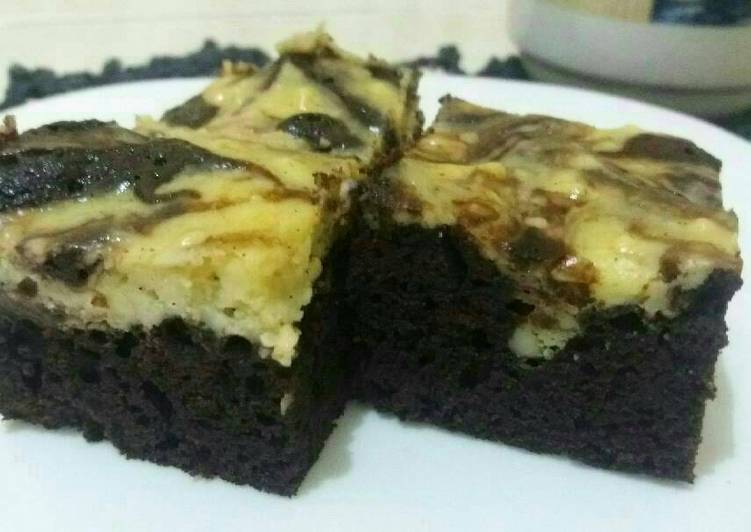 gambar untuk resep makanan Cream Cheese Brownies ala David Lebovitz