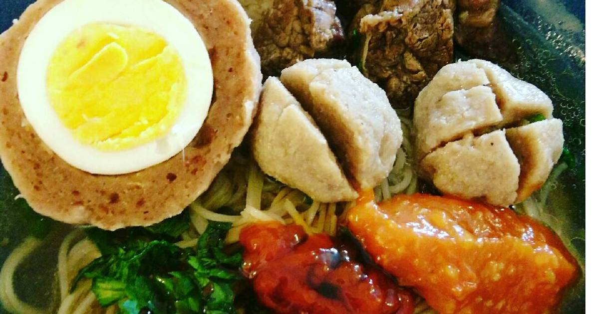 Resep Bakso daging mix (ayam dan sapi) ala Ikmah Collet