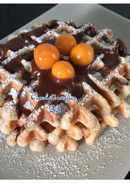 Waffle coklat mudah