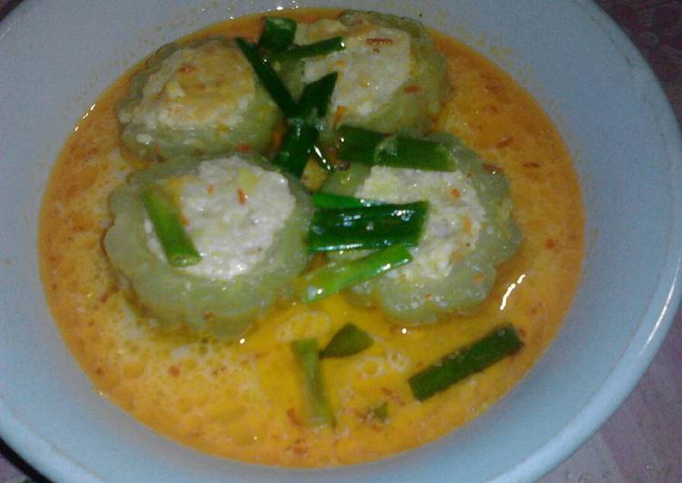 Pare Isi Tahu Telor Masak Santan Mantap Pare Isi Tahu Telor Masak Santan Mantap