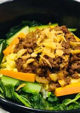 Beef rice bowl