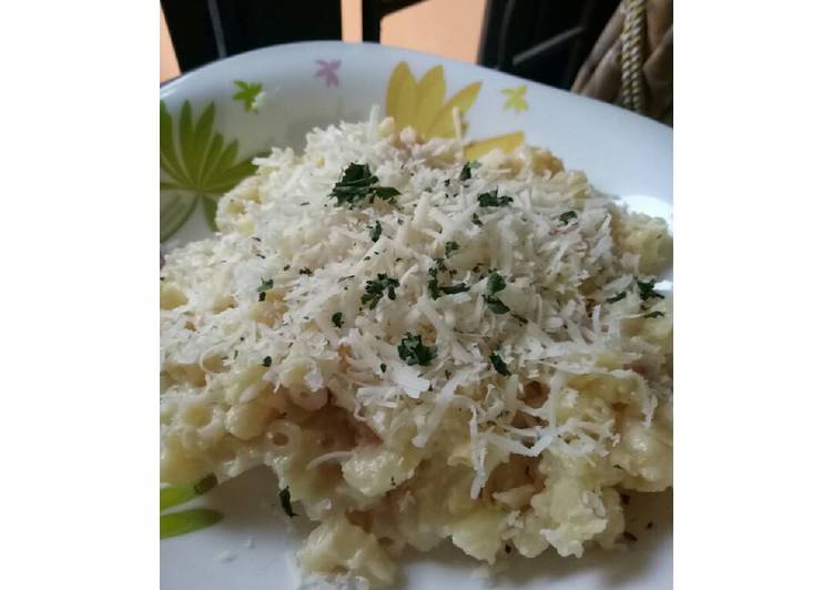 resep Macaroni Creamy Carbonara