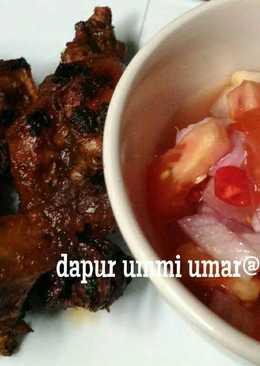 Ayam panggang bumbu kecap dabudabu iris