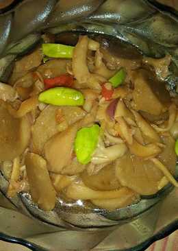 Cah jamur bakso pete