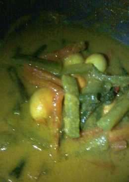 Acar kuning tepuwokati telur puyuh wortel kacang timun ð
