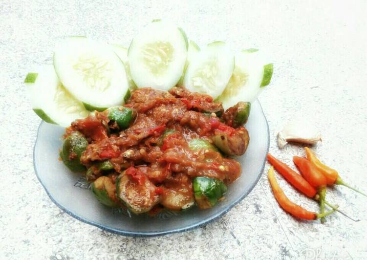 resep makanan Sambel Terong Bulet