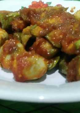 Balado terong & telur puyuh