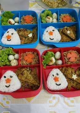 Bekal Anak Bento "Martabak Mie Daging Cincang"