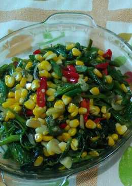 Tumis kangkung jagung manis