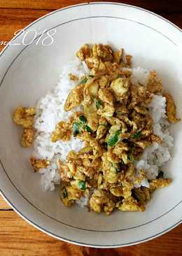 Telur orak arik bumbu kari #Maree