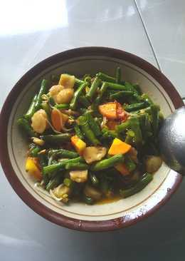 Sayur kacang panjang+wortel+toge+bakso